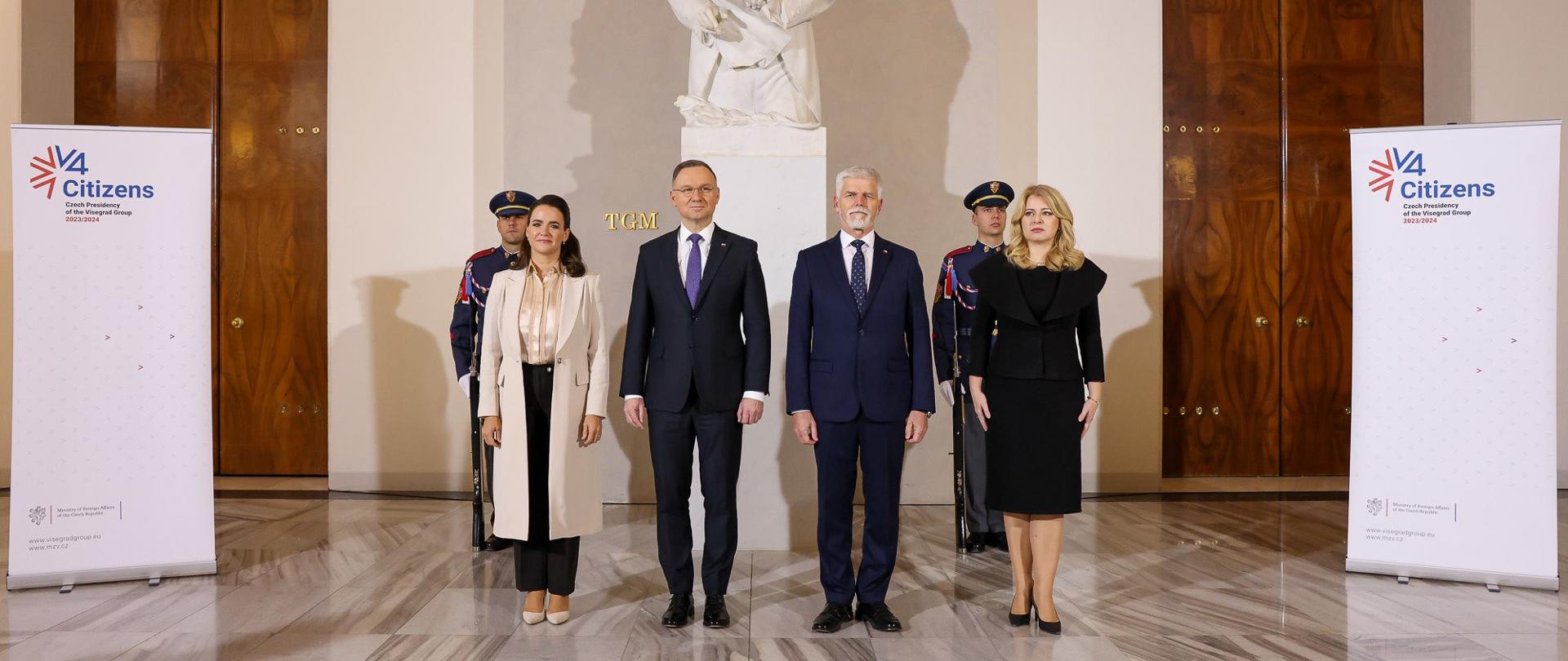 Spotkanie prezydentów państw Grupy Wyszehradzkiej w Pradze