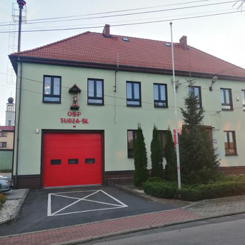 Zdjęcie prezentuje budynek jednostki OSP Turza Śląska