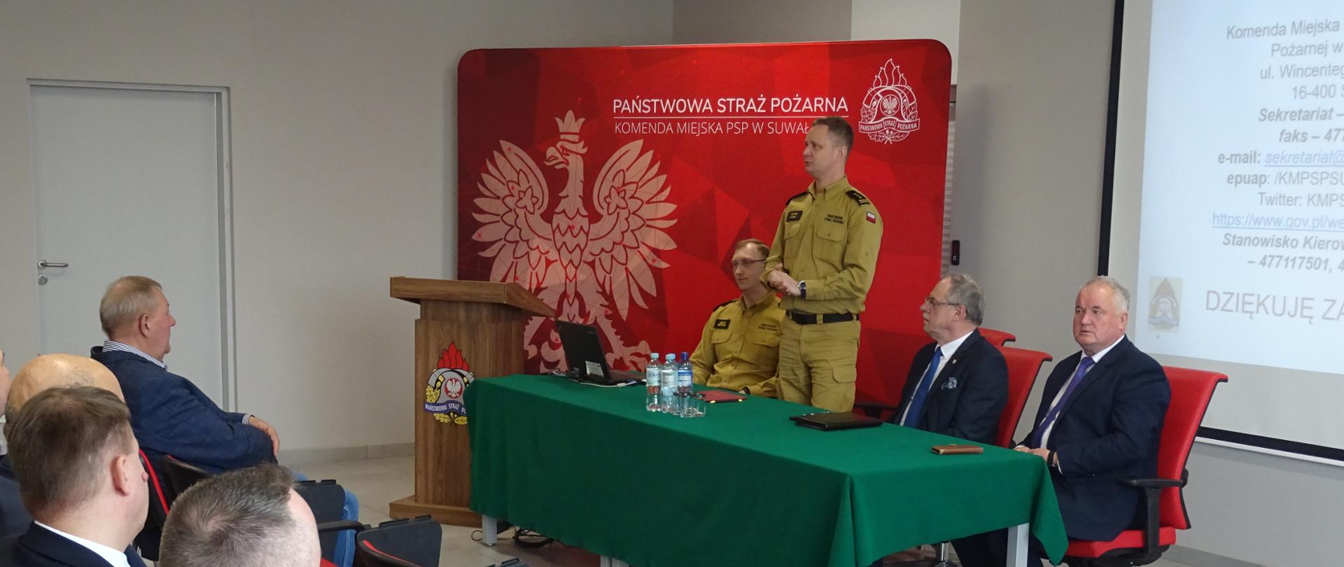 Narada roczna Komendy Miejskiej Państwowej Straży Pożarnej w Suwałkach