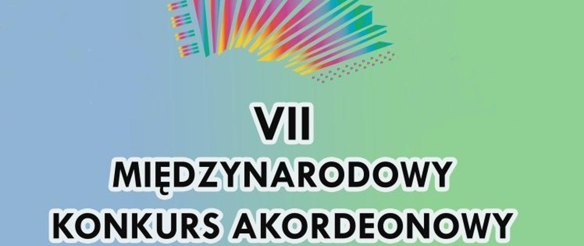 Plakat VII Międzynarodowy Konkurs Akordeonowy w Solcu Kujawskim