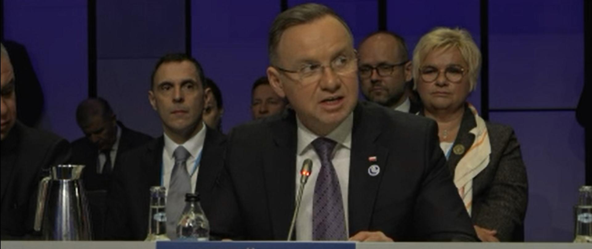 Speech by the President of the Republic of Poland - Mr Andrzej Duda.