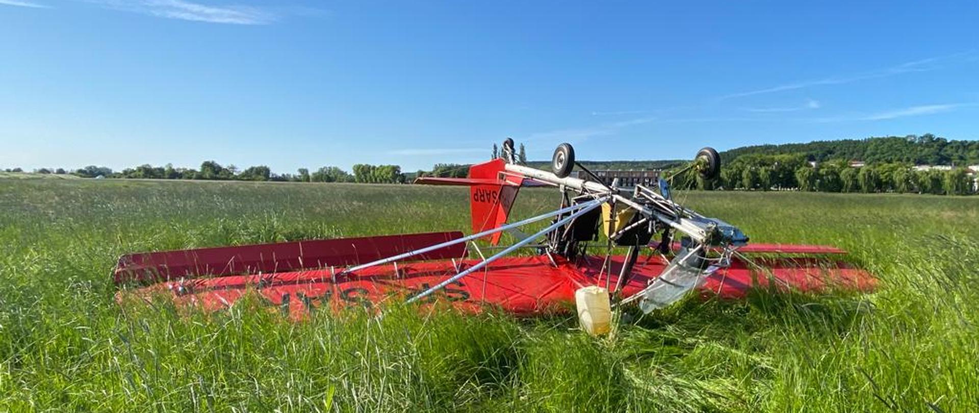 Samolot uczestniczący w wypadku