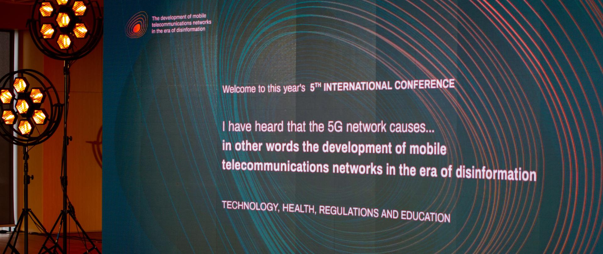 Plansza tytułowa V Międzynarodowej Konferencji PEM