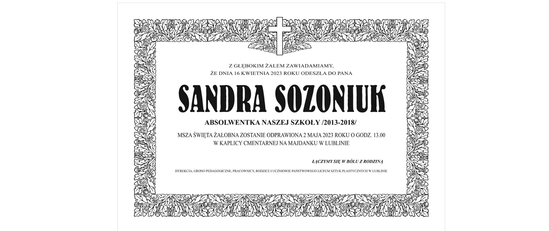 Sandra Sozoniuk -klepsydra