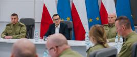 Premier Mateusz Morawiecki w Ośrodku Szkoleń Specjalistycznych Straży Granicznej w Lubaniu 