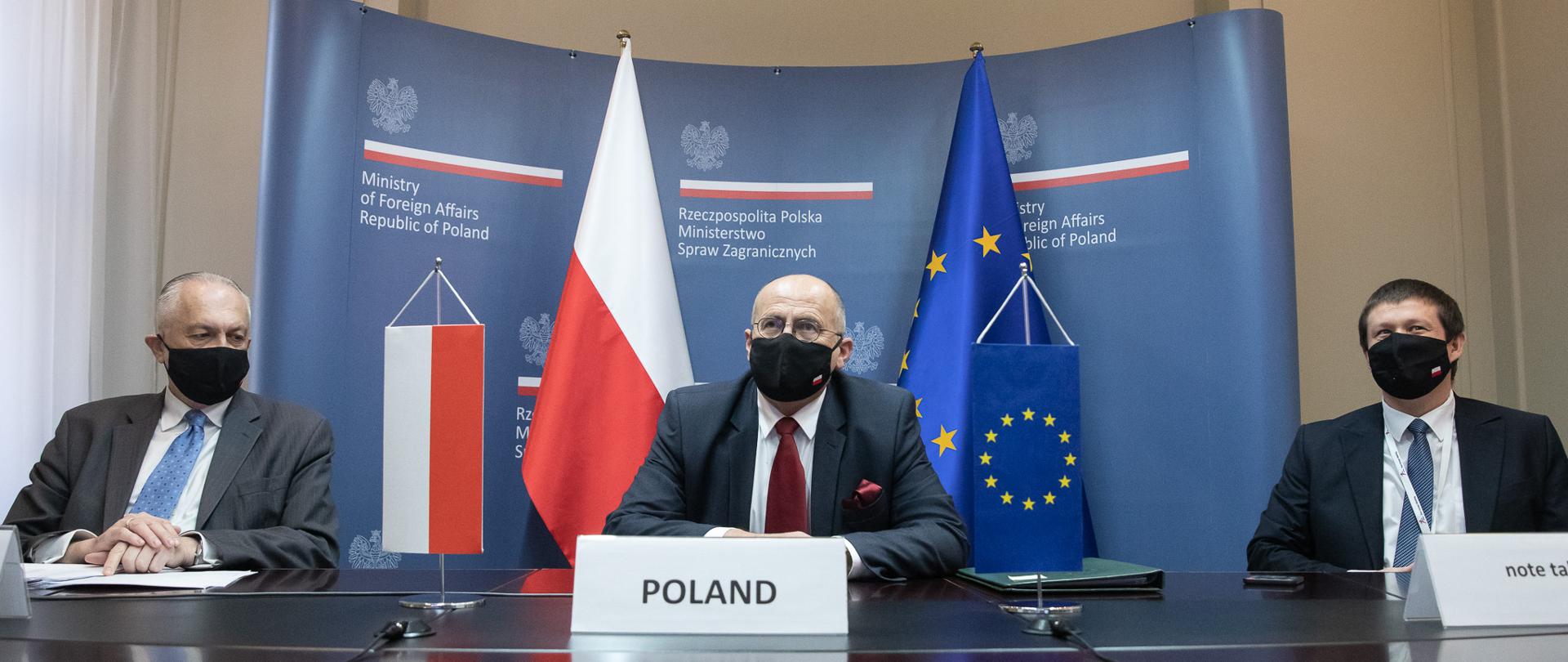 2020.12.01 Warszawa . Minister Zbigniew Rau . Wideokonferencja UE - ASEAN .
Fot. Tymon Markowski / MSZ