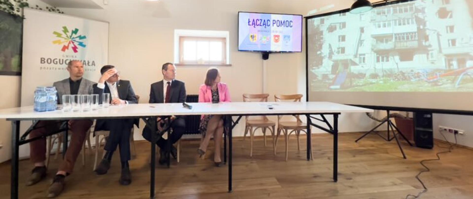 Mer Trościanca Juri Bova podczas wizyty w Boguchwale