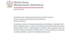 Życzenia Ministra Spraw Wewnętrznych z okazji dnia strażaka
