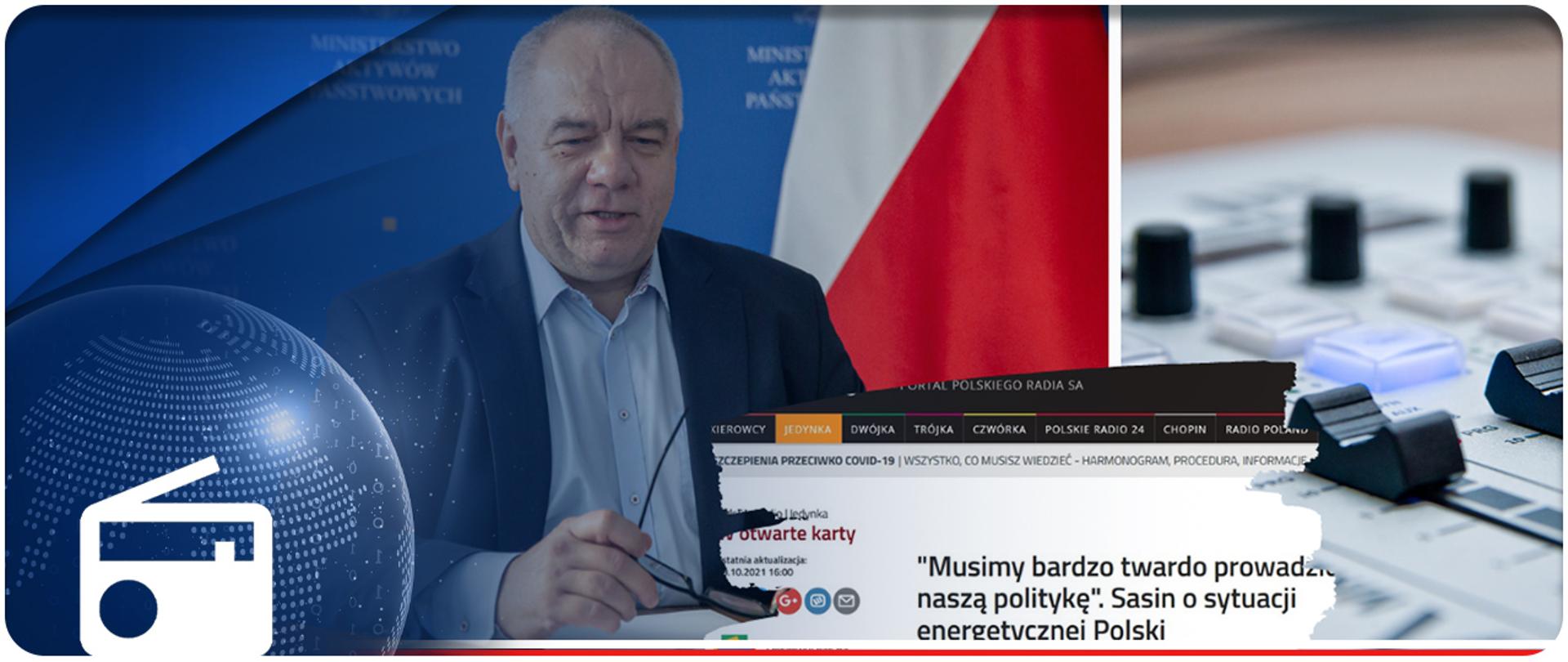 Wicepremier w mediach. Zdjęcie wicepremiera i screen gazety.