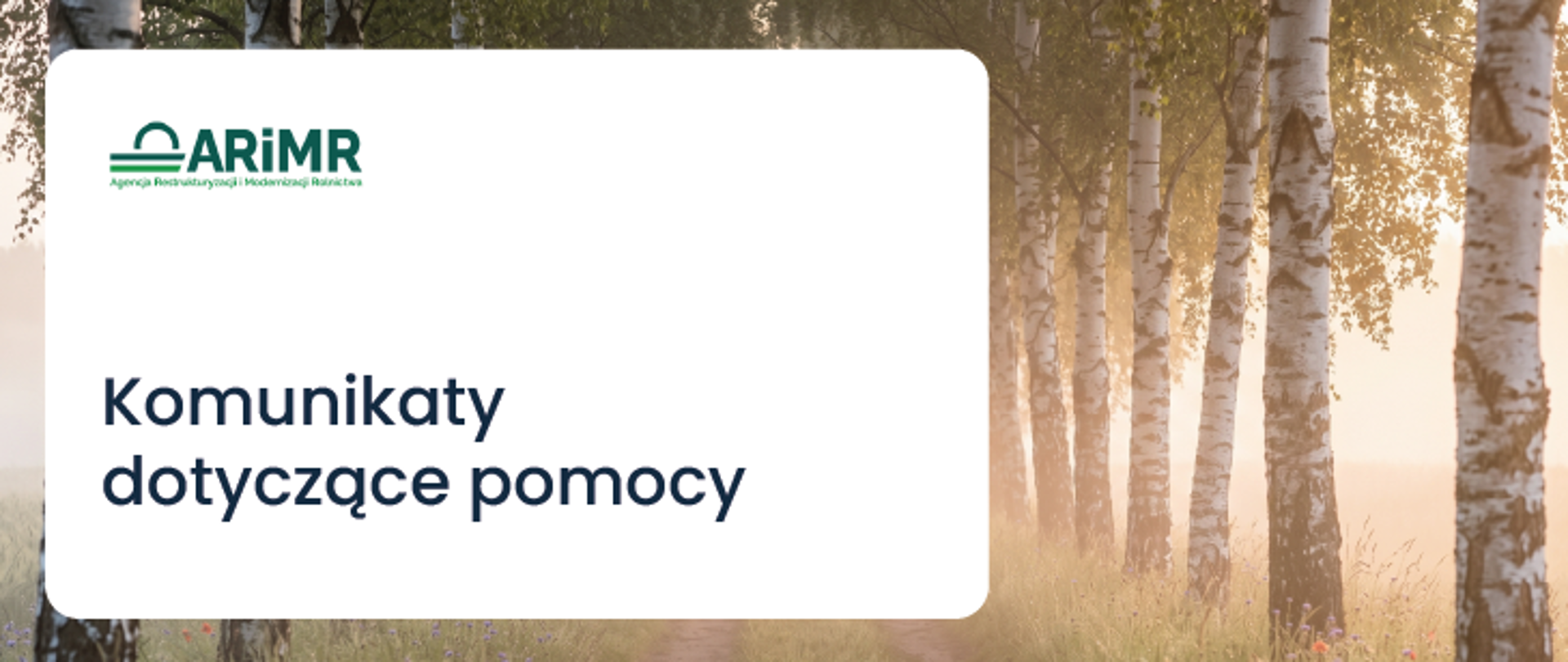 Komunikaty dotyczące pomocy - zdjęcie ilustracyjne