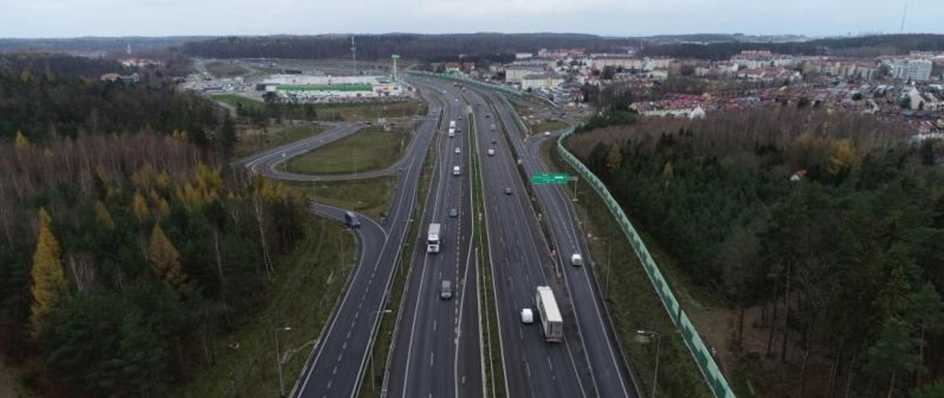 Węzeł Gdynia Wielki Kack przy zjeździe na ul. Nowowiczlińską.
