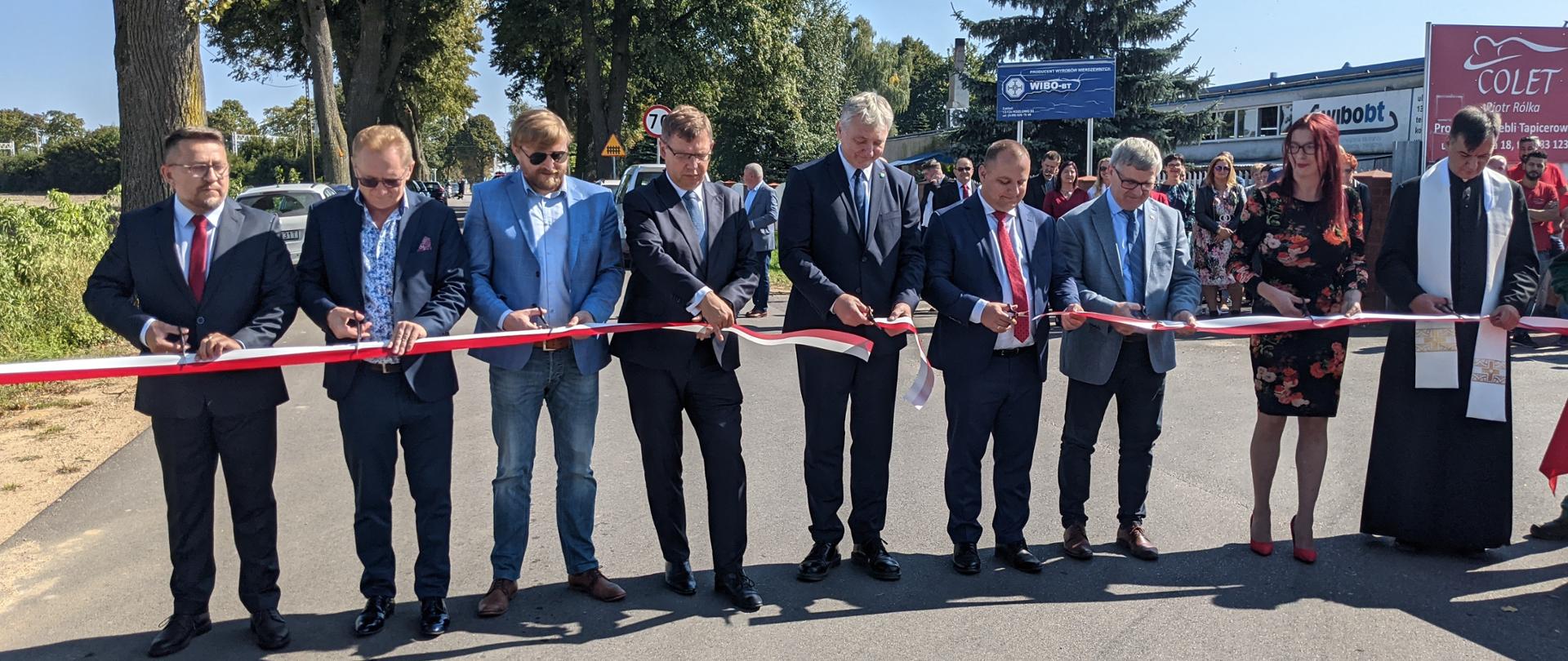 droga, ludzie, wstęga