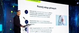 Na zdjęciu Łukasz Sosnowski dyrektor Departamentu e-Zdrowia