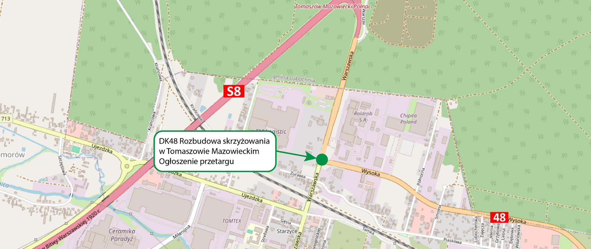 Rozbudowa DK48 w Tomaszowie Maz. -budowa ronda