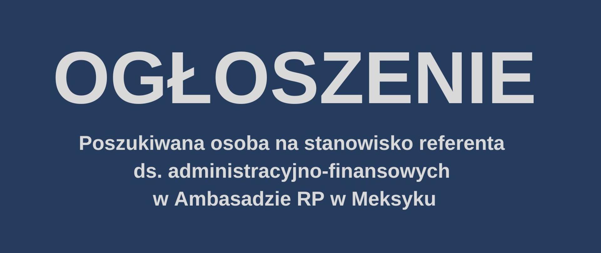 ogłoszenie