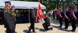 Dwie strażnice OSP z gminy Gielniów otrzymały nowe sztandary | fot. Gmina Gielniów