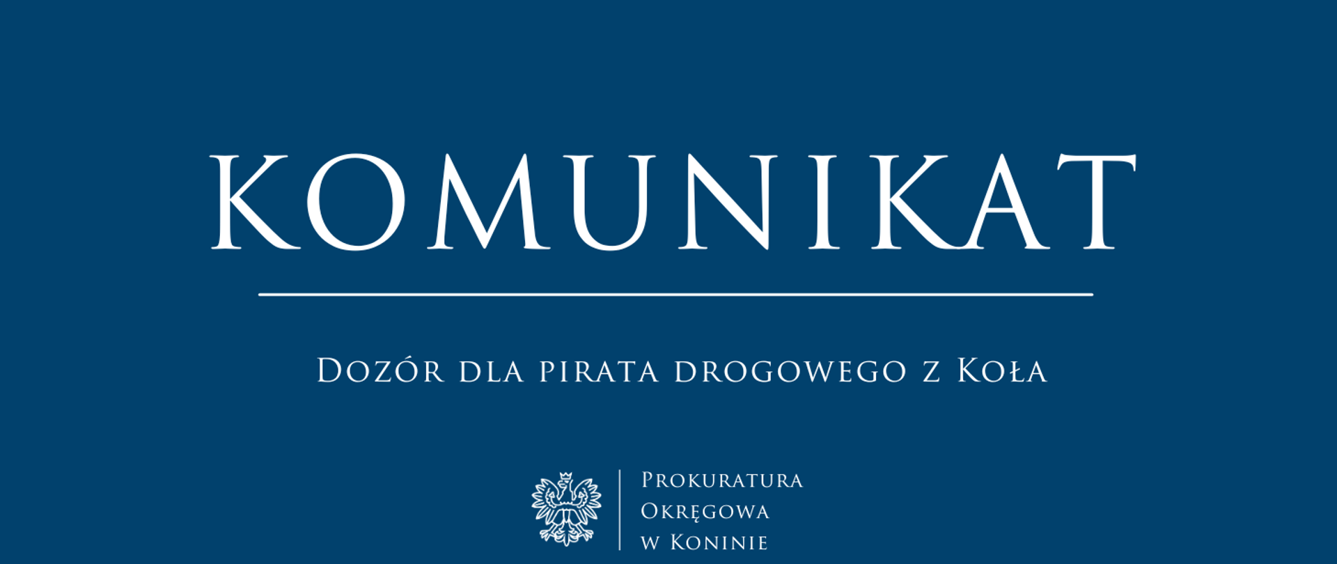 Dozór dla pirata drogowego z Koła