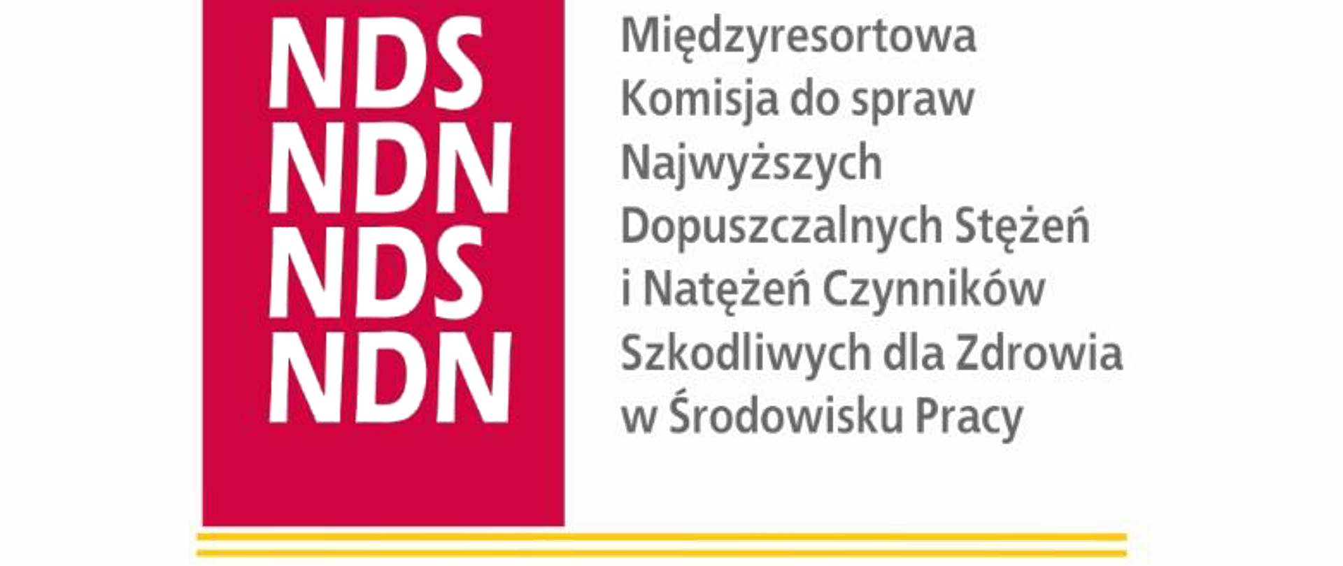 Logo Międzyresortowej Komisji do Spraw Najwyższych Dopuszczalnych Stężeń i Natężeń Czynników Szkodliwych dla Zdrowia w Środowisku Pracy