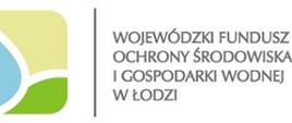 Zdjęcie przedstawia kwadrat podzielony na trzy części koloru zielonego piaskowego i niebieskiego, po prawej stronie napis Wojewódzki Fundusz Ochrony Środowiska i Gospodarki Wodnej w Łodzi