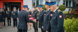 Pożegnanie strażaków odchodzących na zaopatrzenie emerytalne (29.06.2022r.)