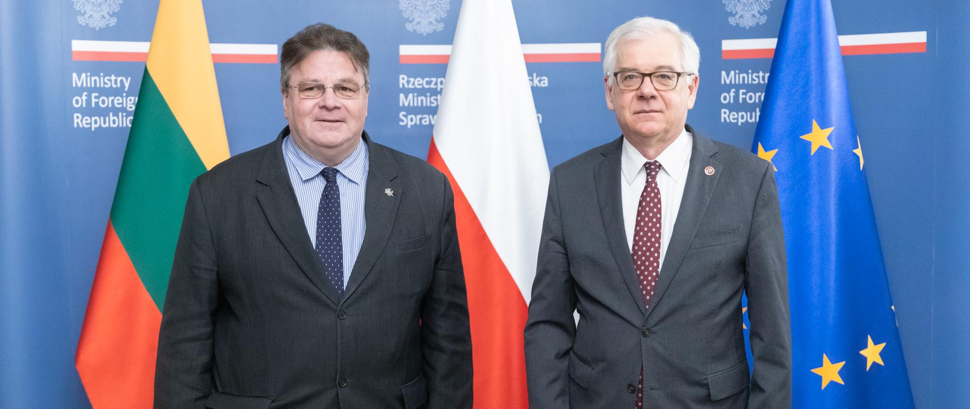 2020.03.17 Warszawa . Minister Jacek Czaputowicz . Wizyta minister SZ Litwa .
Fot. Tymon Markowski / MSZ