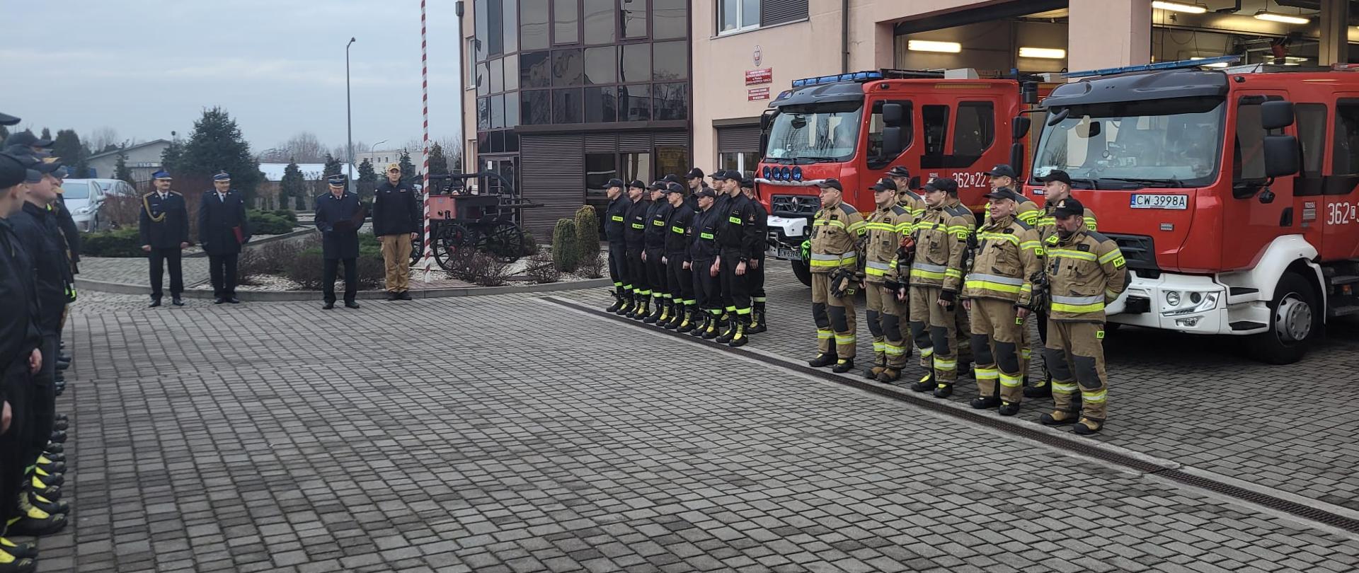 Pożegnanie strażaka odchodzącego na zaopatrzenie emerytalne