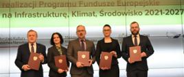 Wiceminister klimatu i środowiska Małgorzata Golińska 14 grudnia 2022 r. wzięła udział w podpisaniu porozumienia w sprawie realizacji wybranych zadań z programu Fundusze Europejskie na Infrastrukturę, Klimat, Środowisko 2021–2027. 