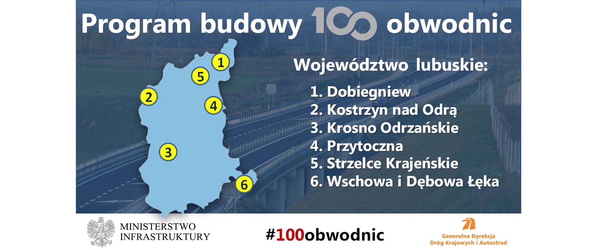 Województwo lubuskie - 100 obwodnic