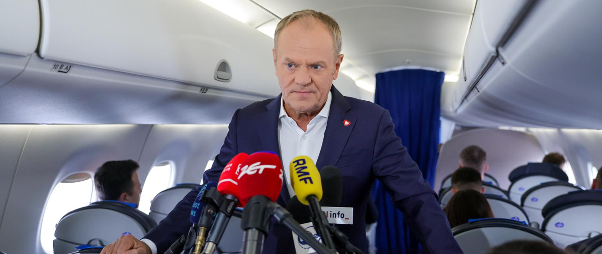 PM Tusk Speaking to the Media