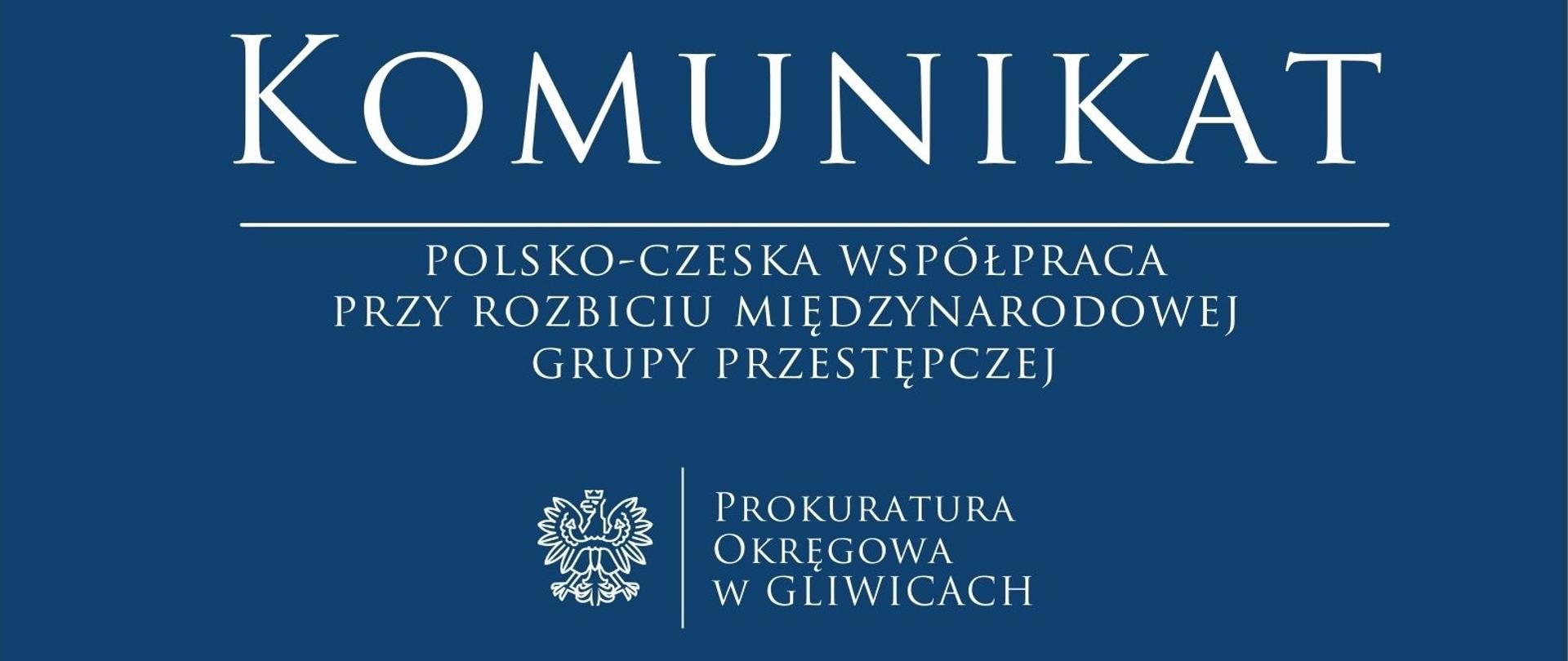 Polsko- czeska współpraca przy rozbiciu międzynarodowej grupy przestępczej 