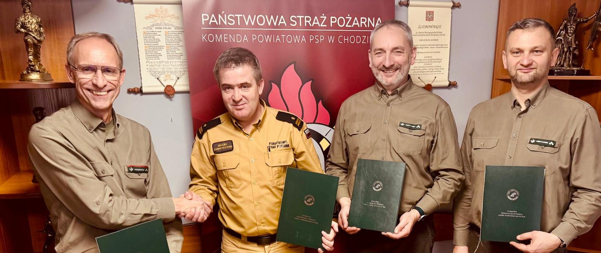 Podpisano porozumienie o powstaniu kolejnego Zintegrowanego Punktu Alarmowo-Dyspozycyjnego Lasów Państwowych we współpracy z PSP