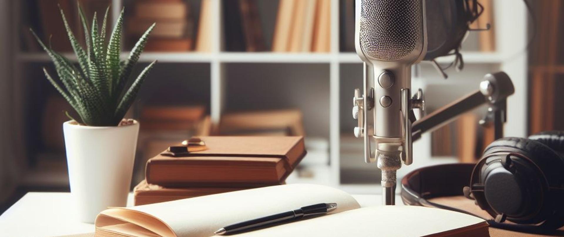 książka i młotek w tle regał