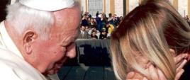 Joanna Olendzka - spotkanie z Janem Pawłem II, Rzym, grudzień 2000