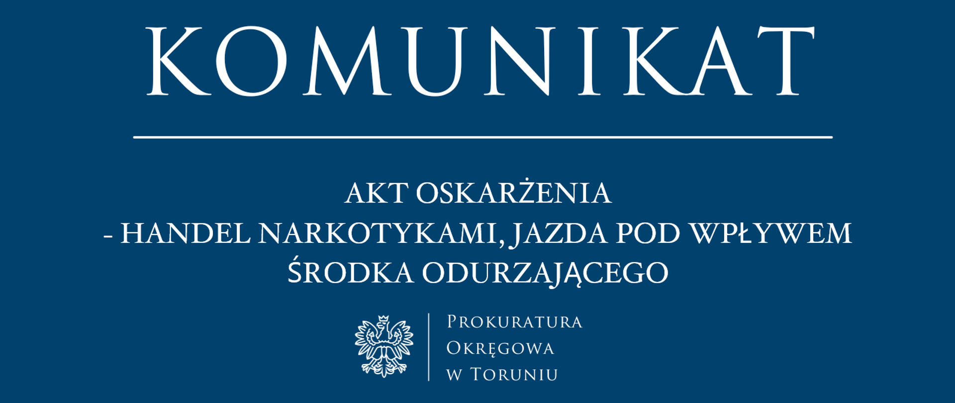 Akt oskarżenia handel narkotykami