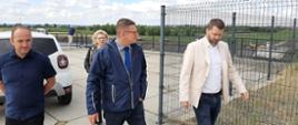 Wizyta robocza Wiceministra Infrastruktury Przemysława Koperskiego i Poseł na Sejm Gabrieli Lenartowicz na zbiorniku Racibórz Dolny 
