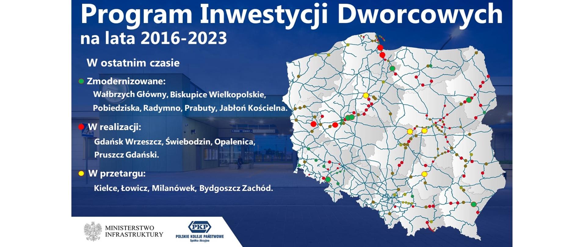 Program Inwestycji Dworcowych - infografika