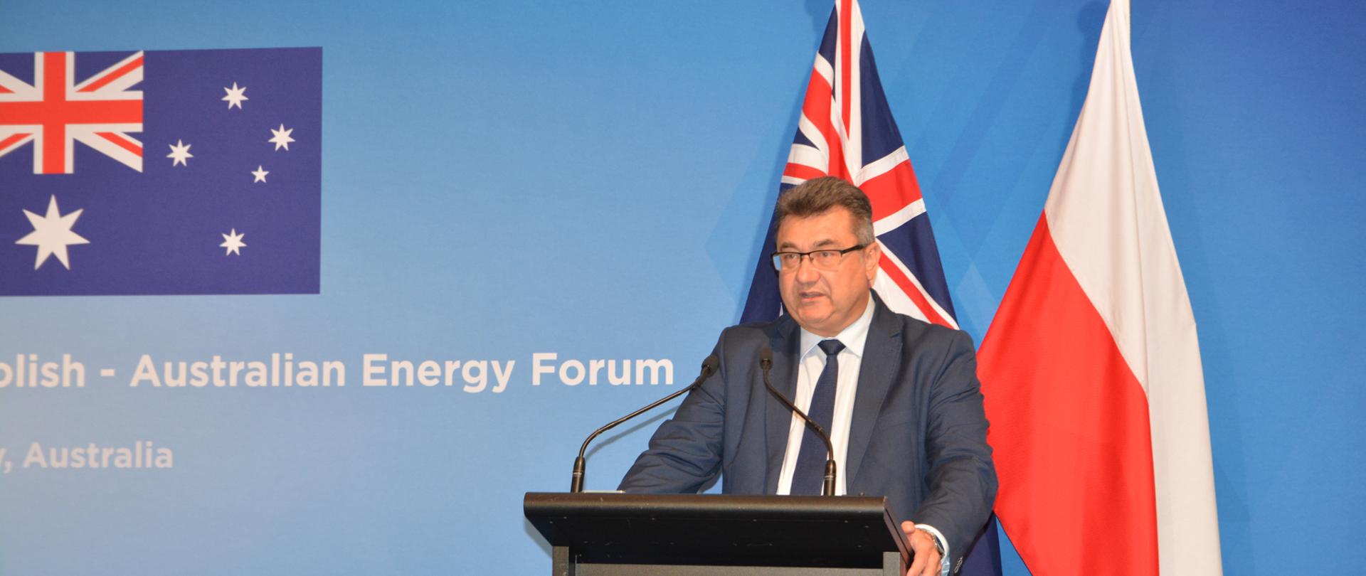 wiceminister energii podczas Forum Energetycznego w Sydney