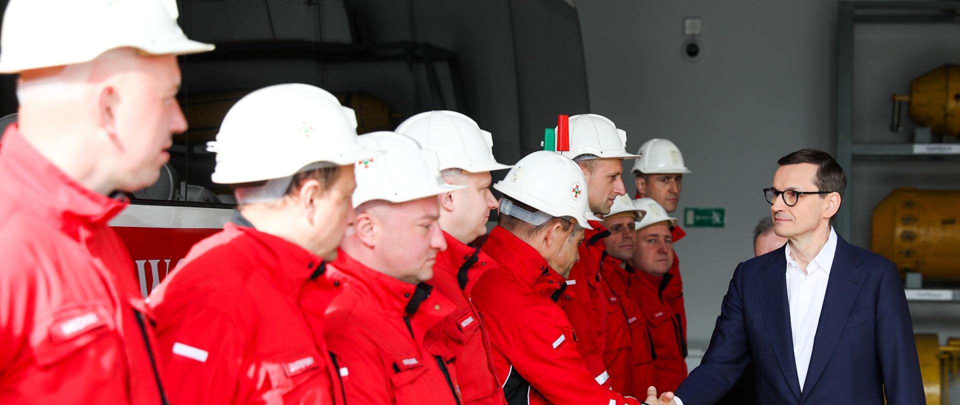 Prime Minister Mateusz Morawiecki visited the Central Mine Rescue Station in Bytom.