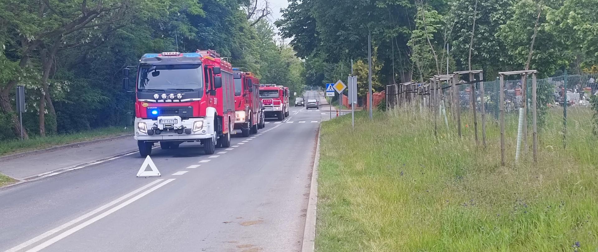 Zastępy na miejscu zdarzenia