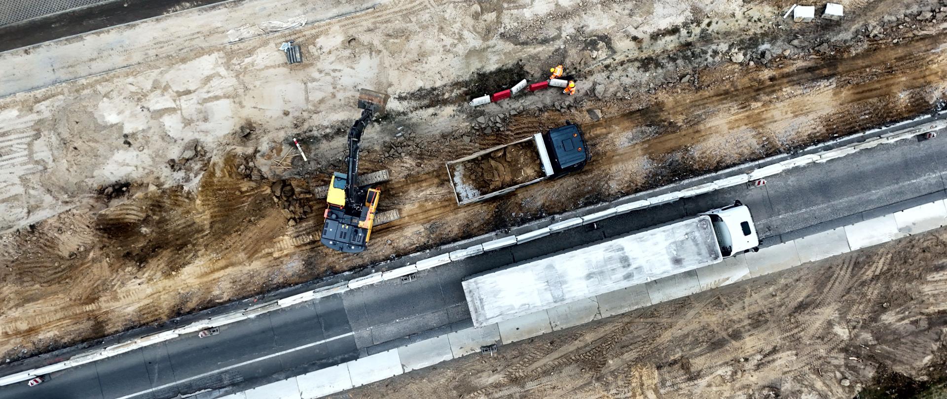 Prace na DK22 między Zblewem i Sucuminem