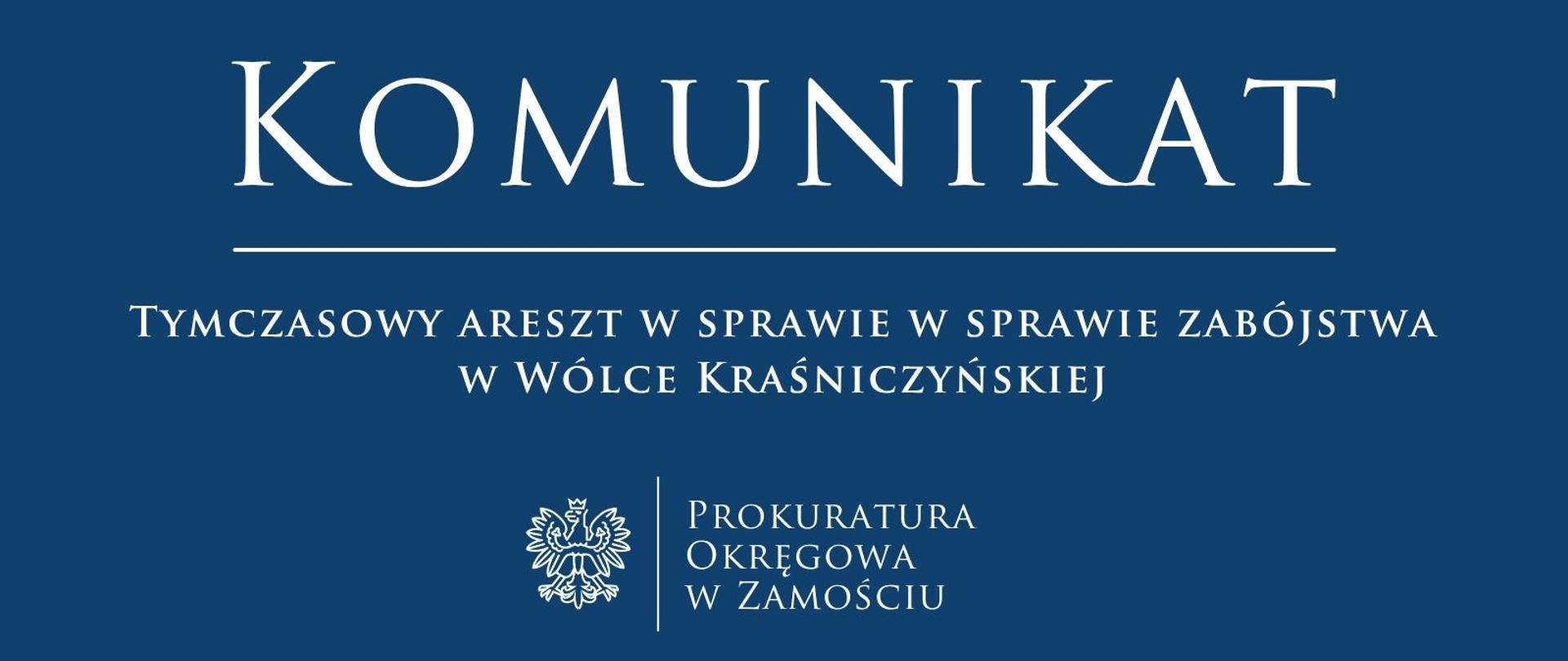 4187-0.Ds.419.2026 Areszt Zabójstwo Wólka Kraśniczyńska