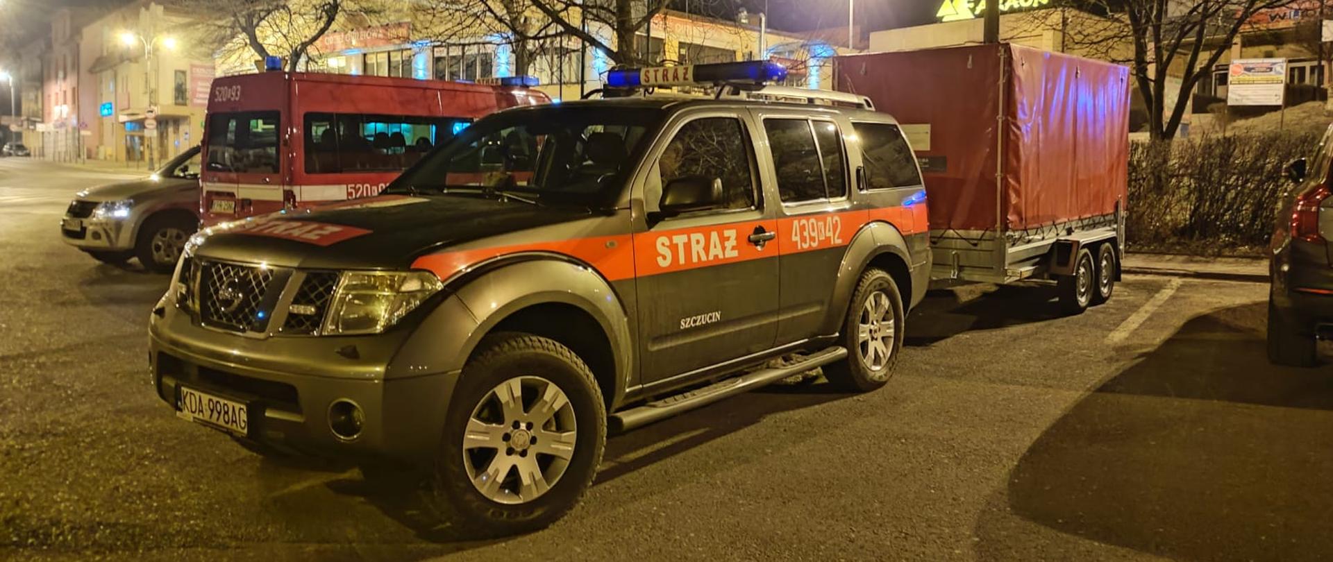 Na zdjęciu samochód OSP