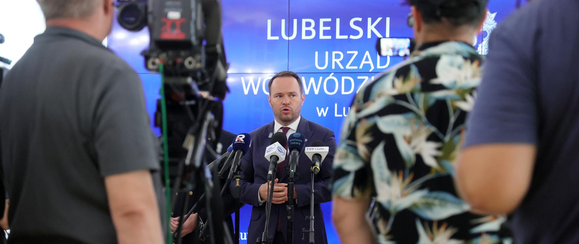 Konferencja prasowa dot. wydarzeń w Tarnawie-Kolonii
