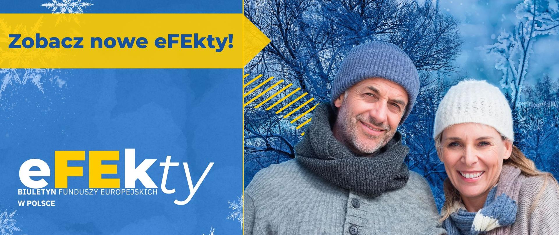 Na okładce biuletynu zdjęcie kobiety i mężczyzna, napis: "Zobacz nowe eFEkty"