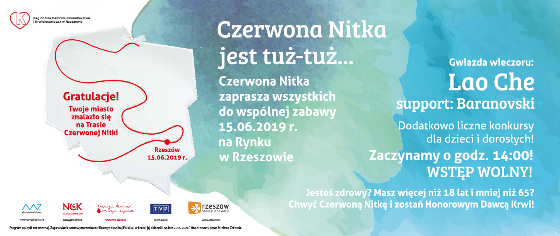 W 2019 roku "Trasa Czerwonej Nitki" zawita do Rzeszowa!