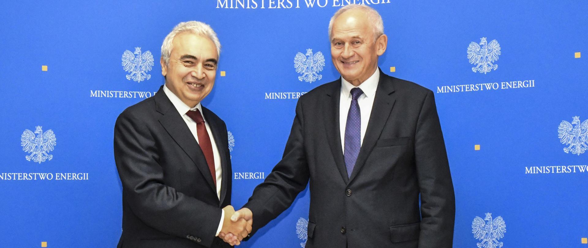 Minister Krzysztof Tchórzewski i Dyrektor Fatih Birol