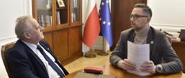 Wicewojewoda Zbigniew Szczypiński z wizytą u Ministra Nauki i Szkolnictwa Wyższego Marcina Kulaska
