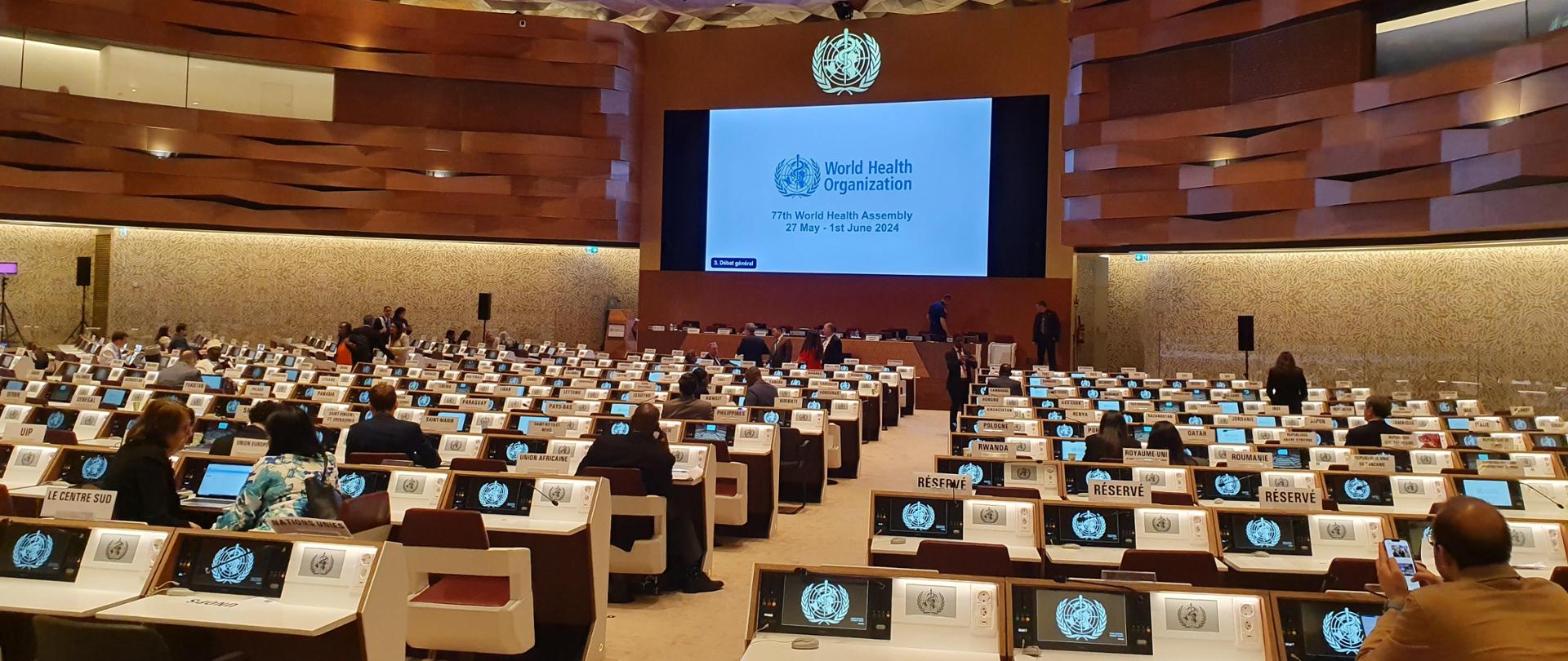 zdjęcie z 77. Światowego Zgromadzenia Zdrowia