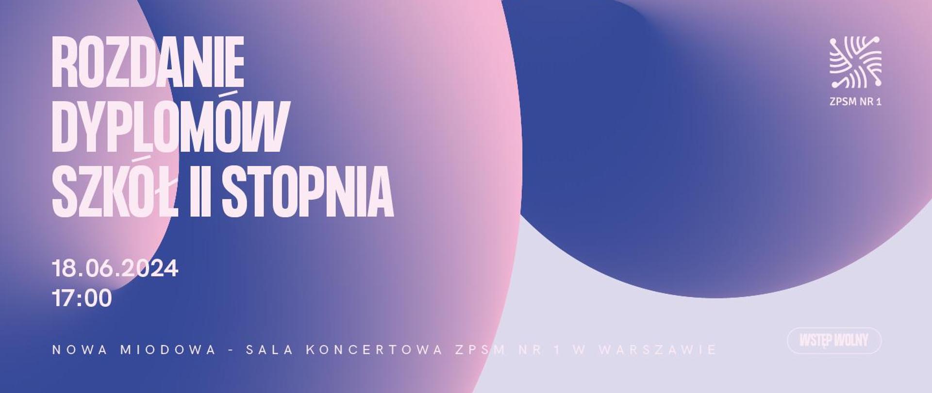 Geometryczne kształty w odcieniach różowych i fioletowych