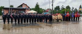 Na zdjęciu pododdział OSP zebrany na uroczystości